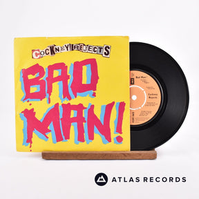Cockney Rejects Bad Man! 7" Vinyl Record - Front Cover & Record