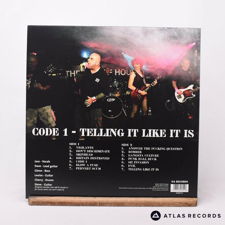 Code 1 - Telling It Like It Is - White LP Vinyl Record - NM/NM