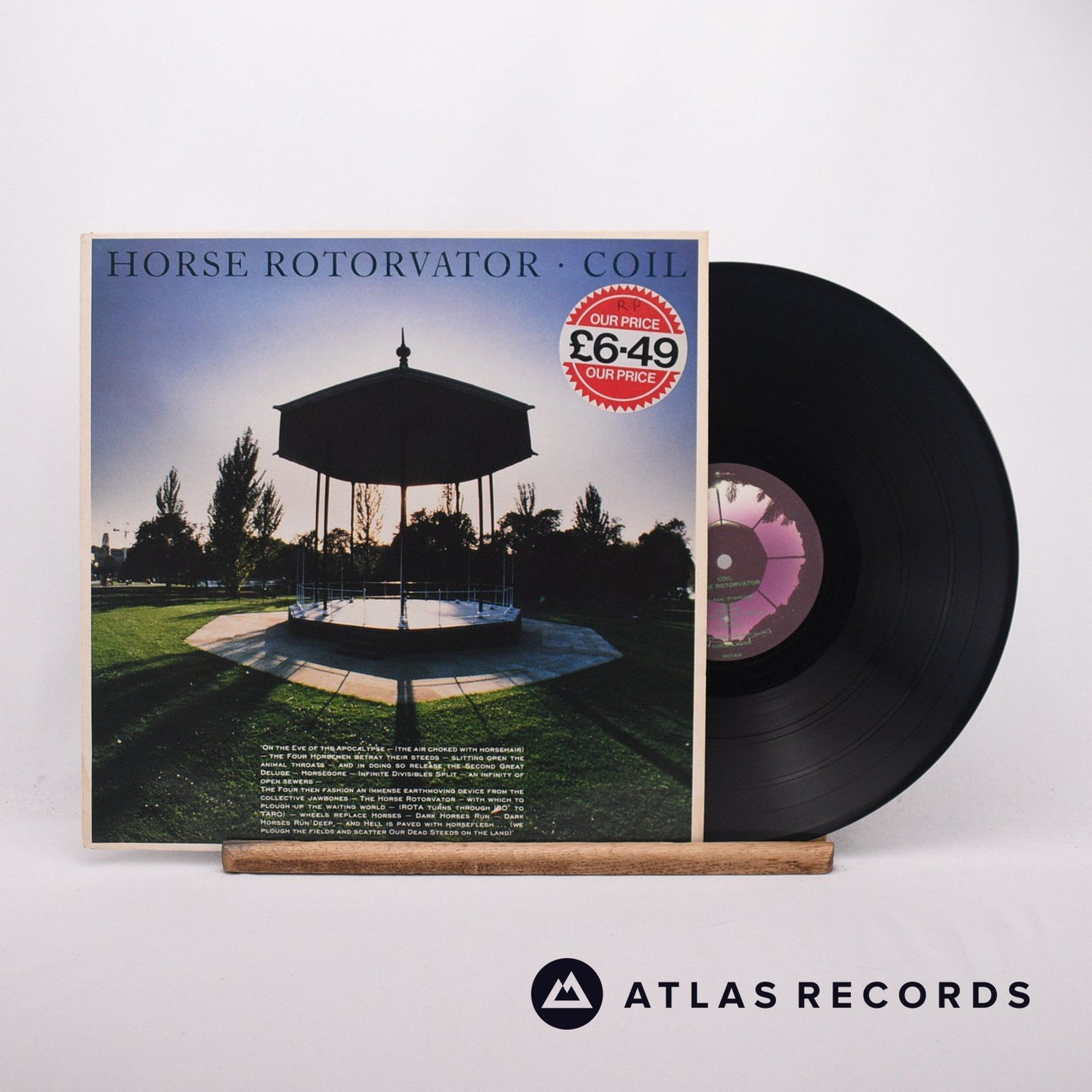 Coil Horse Rotorvator LP Vinyl Record - Front Cover & Record