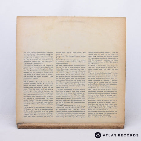 Coil - Scatology - Insert Mpo Postcard A1 B1 LP Vinyl Record - VG+/VG+