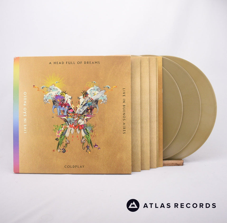 Coldplay Live In Buenos Aires 3 x LP + 2 x DVD Vinyl Record - Front Cover & Record
