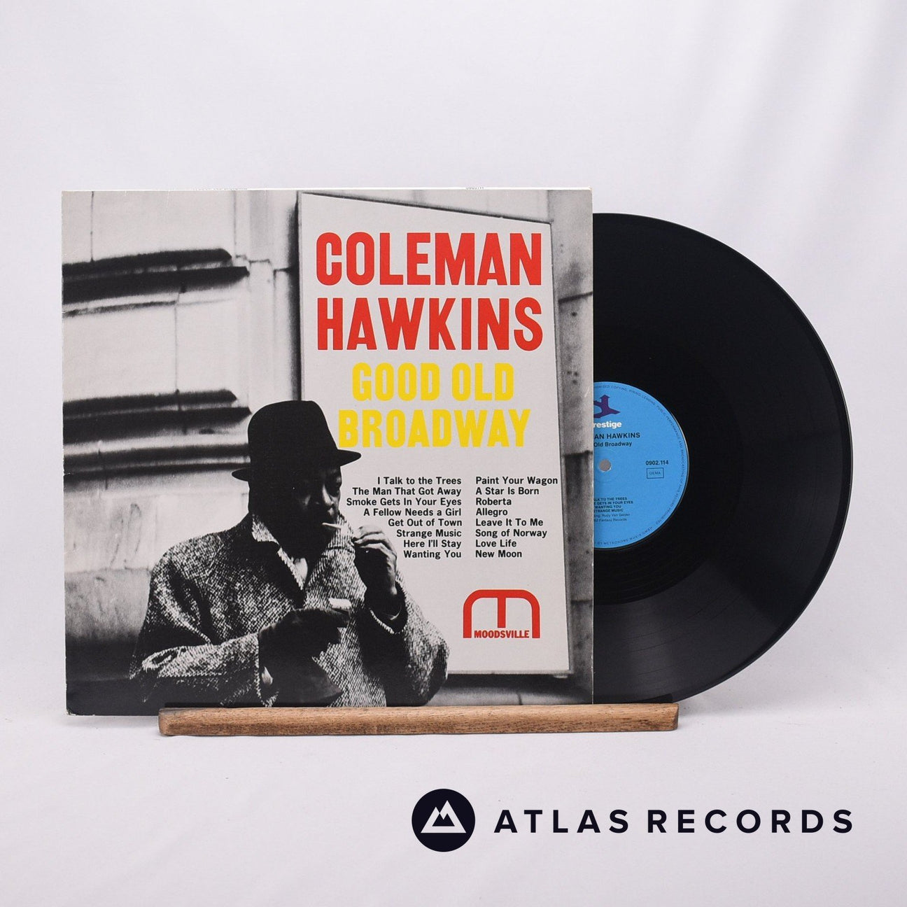 Coleman Hawkins Good Old Broadway LP Vinyl Record - Front Cover & Record