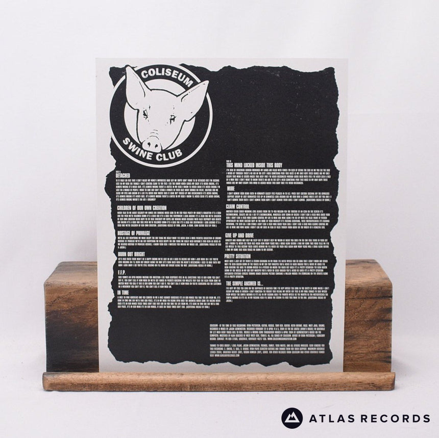 Coliseum - Coliseum - White Limited Edition Repress LP Vinyl Record - NM/NM