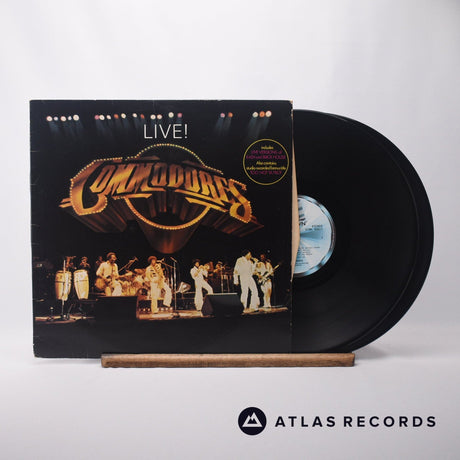 Commodores Live! Double LP Vinyl Record - Front Cover & Record