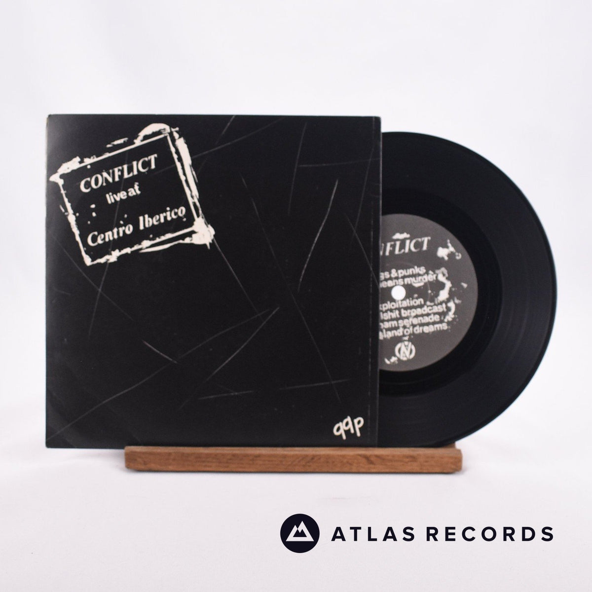 Conflict Live At Centro Iberico 7" Vinyl Record - Front Cover & Record