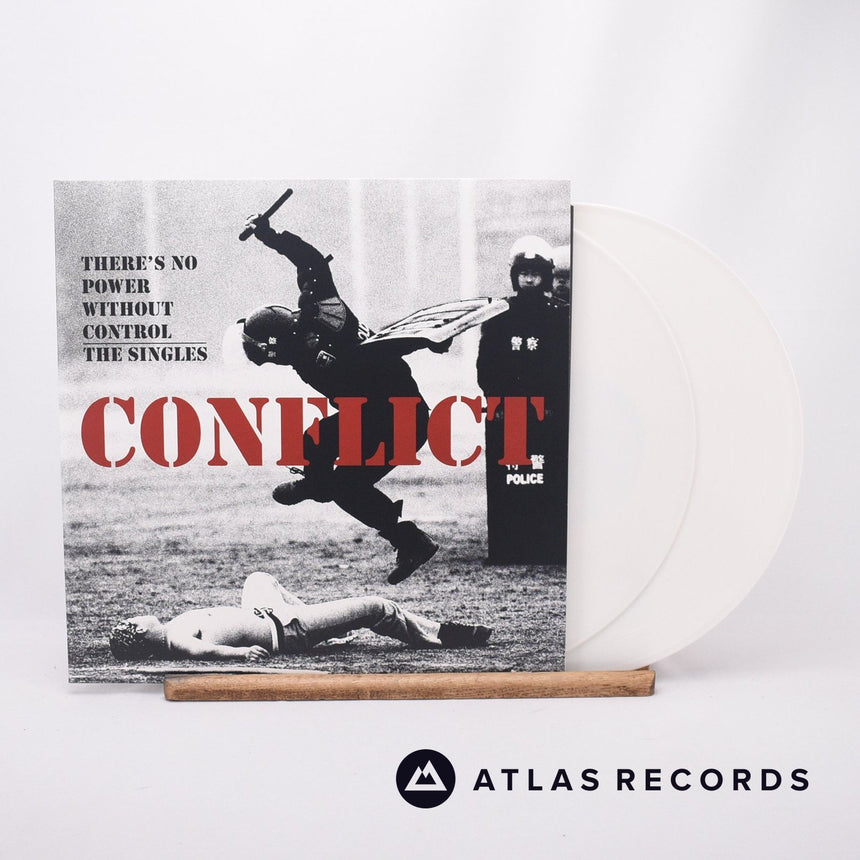 Conflict There's No Power Without Control - The Singles 2 x LP Vinyl Record - Front Cover & Record