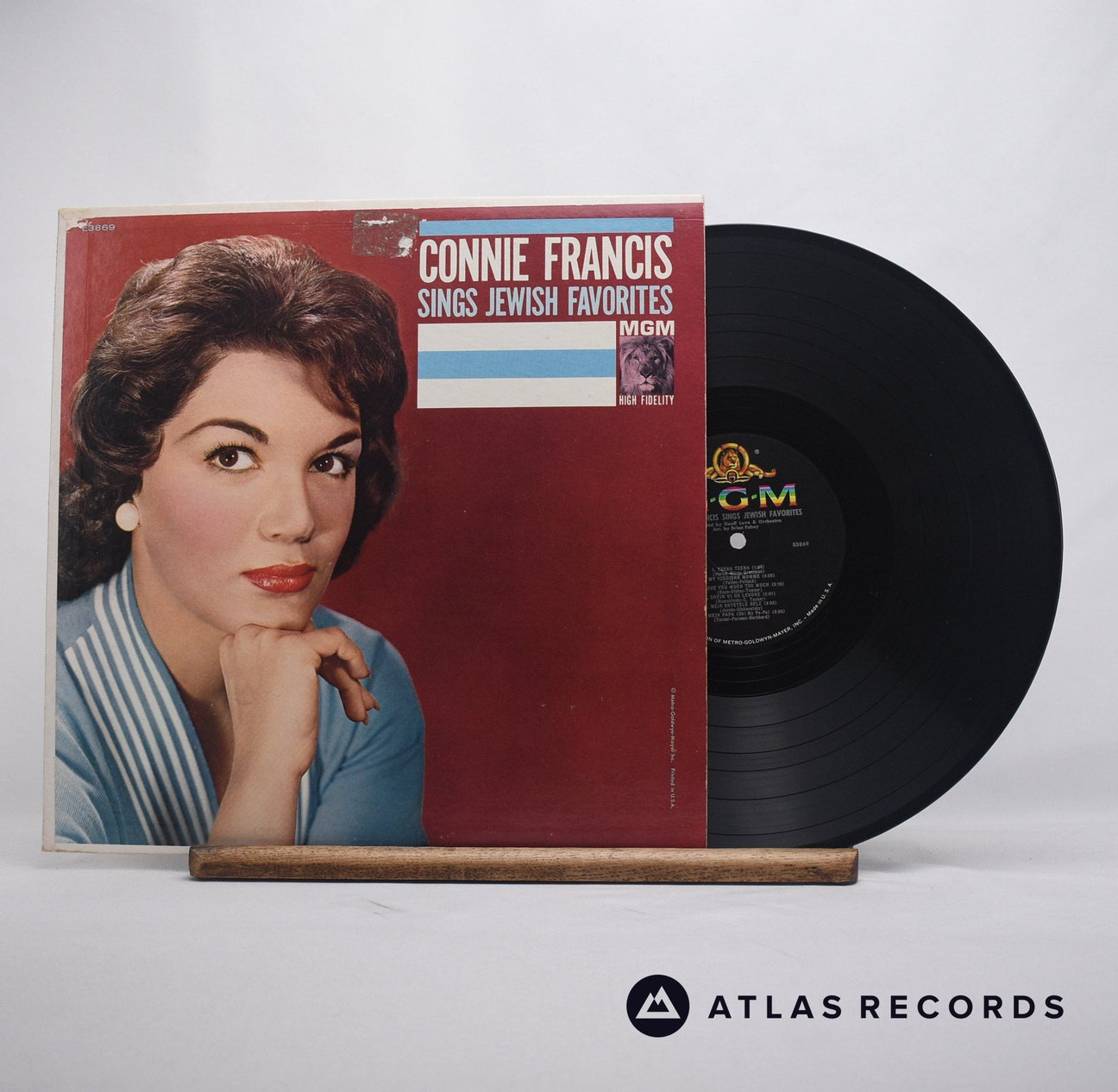 Connie Francis Sings Jewish Favorites LP Vinyl Record - Front Cover & Record