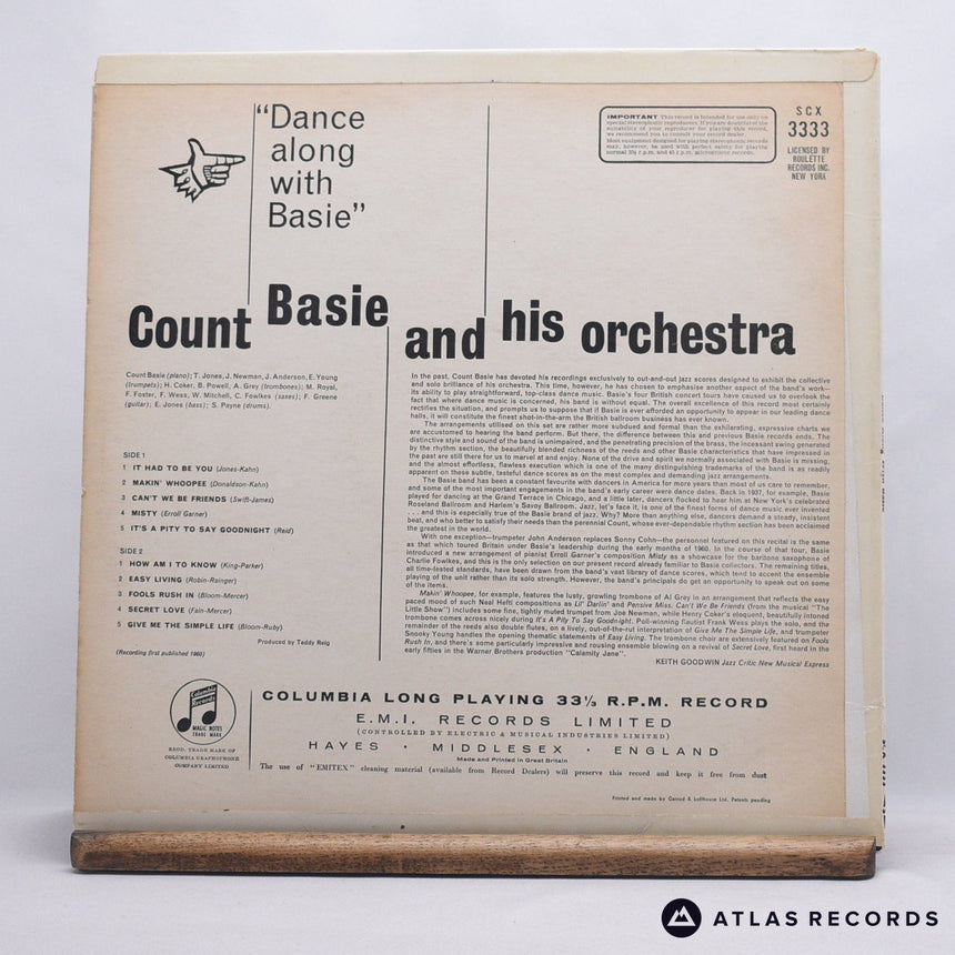 Count Basie Orchestra - Dance Along With Basie - A-2 B-1 LP Vinyl Record - EX/EX