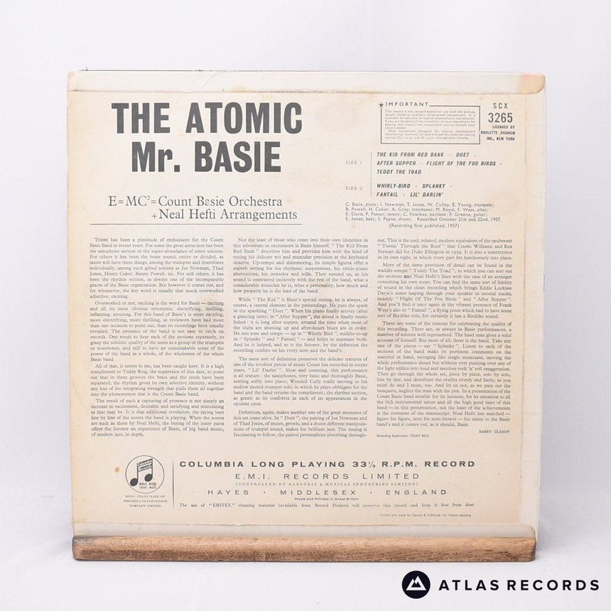 Count Basie - The Atomic Mr. Basie - LP Vinyl Record - VG+/EX