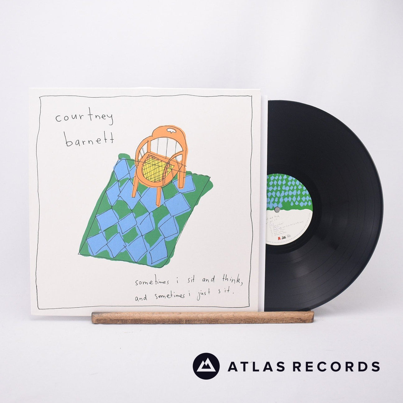Courtney Barnett Sometimes I Sit And Think, And Sometimes I Just Sit LP Vinyl Record - Front Cover & Record