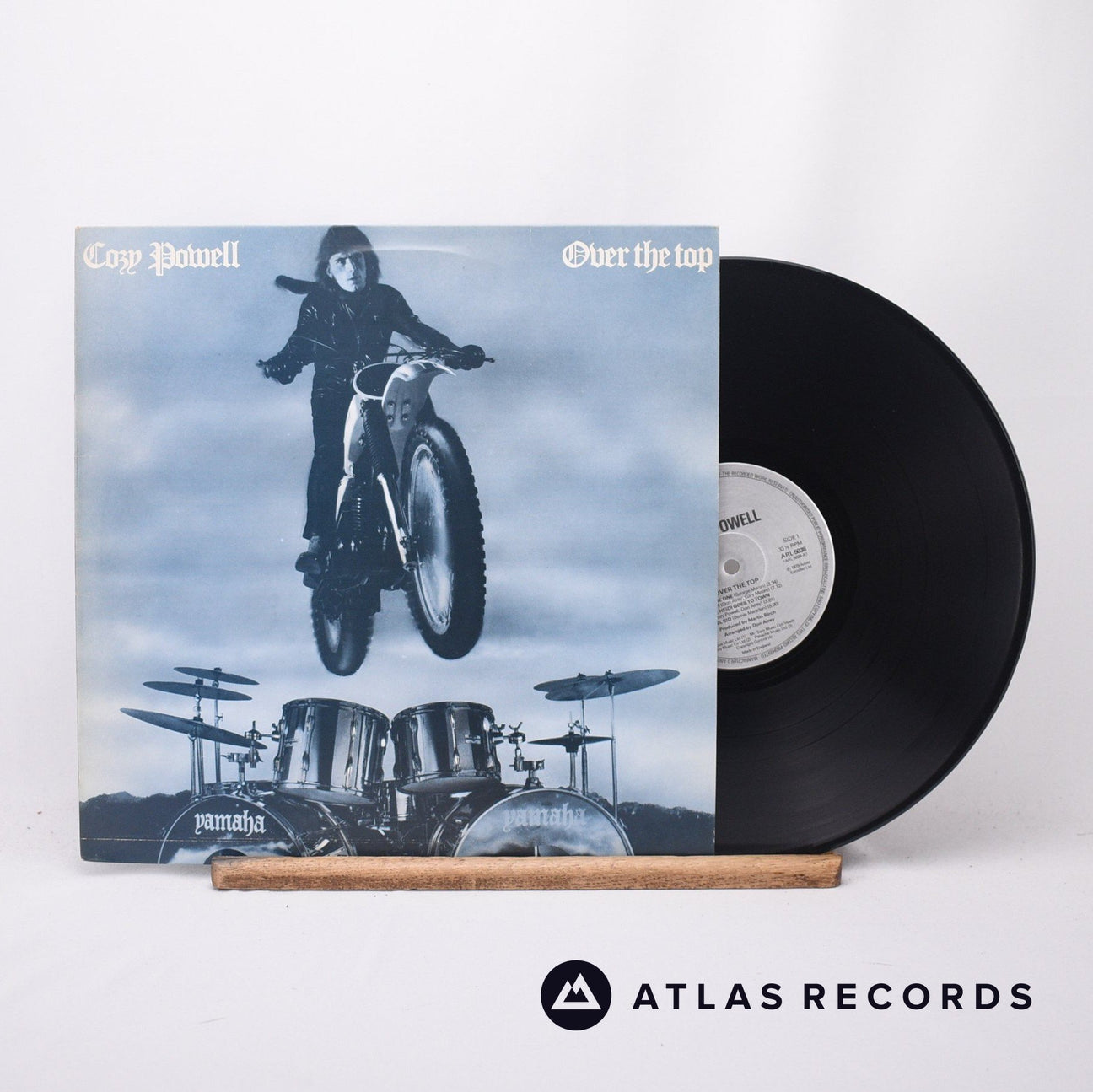 Cozy Powell Over The Top LP Vinyl Record - Front Cover & Record