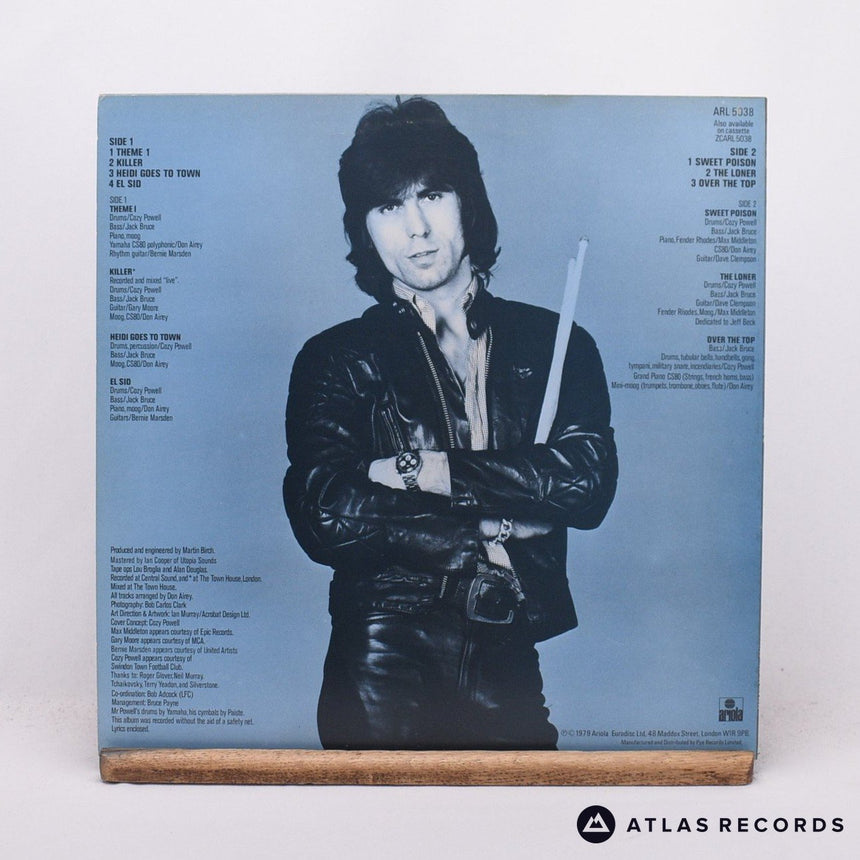 Cozy Powell - Over The Top - LP Vinyl Record - EX/EX
