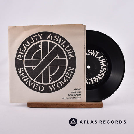 Crass Reality Asylum 7" Vinyl Record - Front Cover & Record
