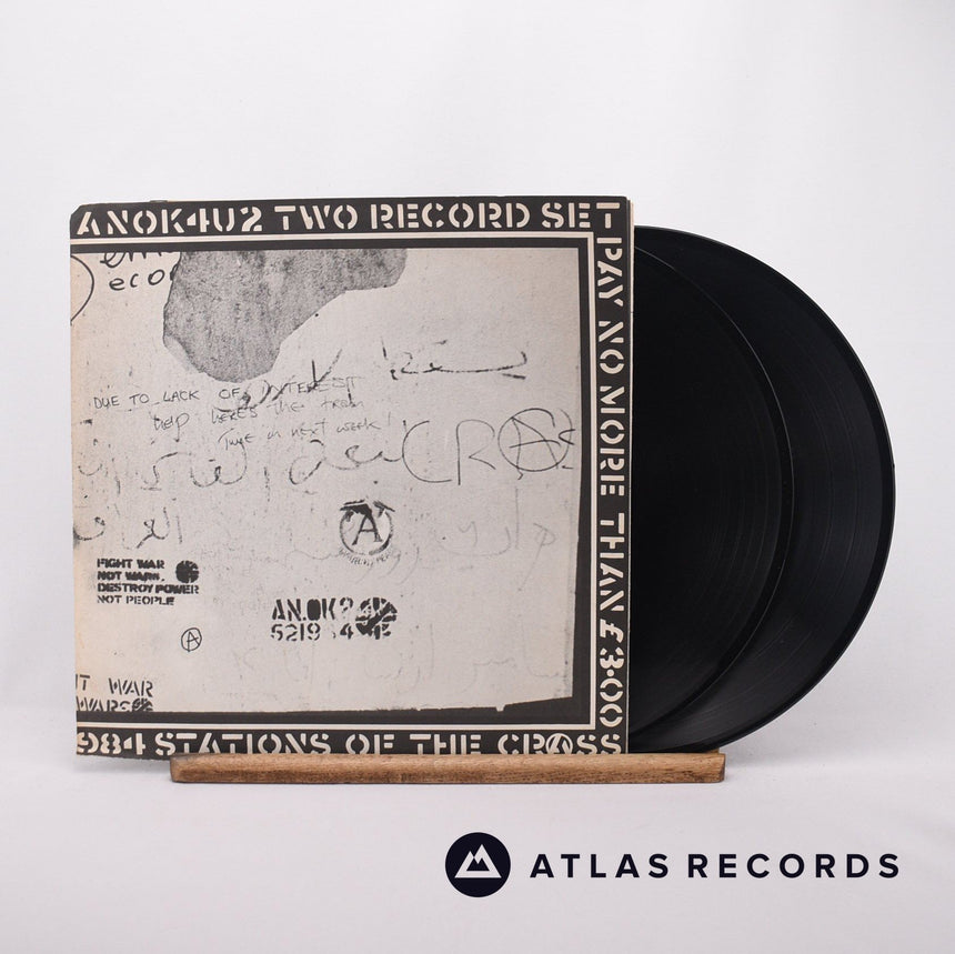Crass Stations Of The Crass 2 x 12" Vinyl Record - Front Cover & Record