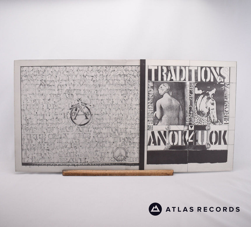 Crass - Stations Of The Crass - A-3 B-3 C-4 D-3 2 x 12" Vinyl Record - EX/VG+