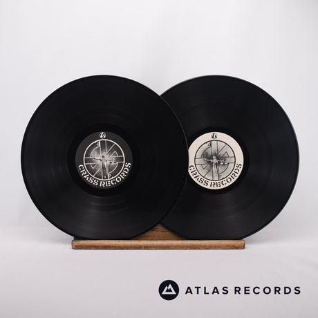 Crass - Stations Of The Crass - A-1 B-1 C-2 D-1 2 x 12" Vinyl Record - EX/EX