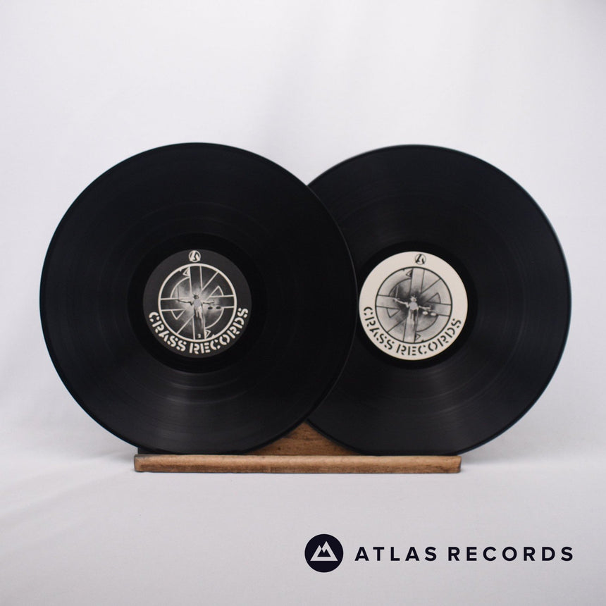 Crass - Stations Of The Crass - A-1 B-1 C-2 D-1 2 x 12" Vinyl Record - EX/EX
