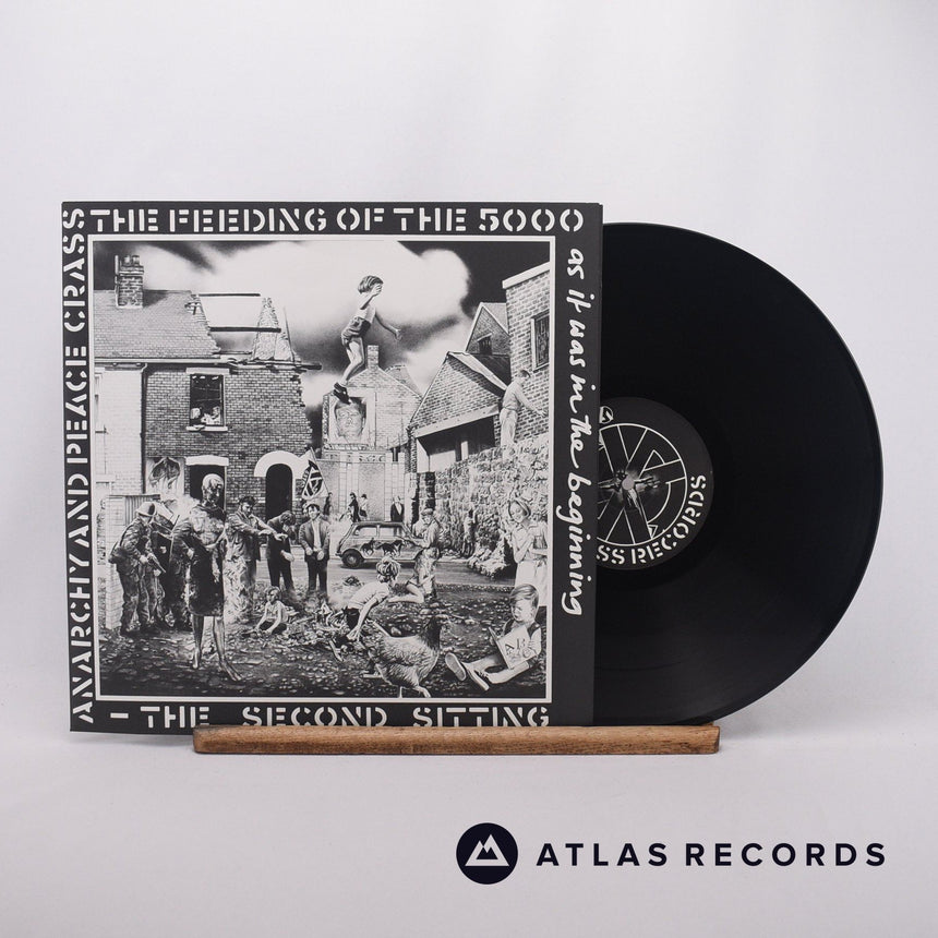 Crass The Feeding Of The 5000 LP Vinyl Record - Front Cover & Record