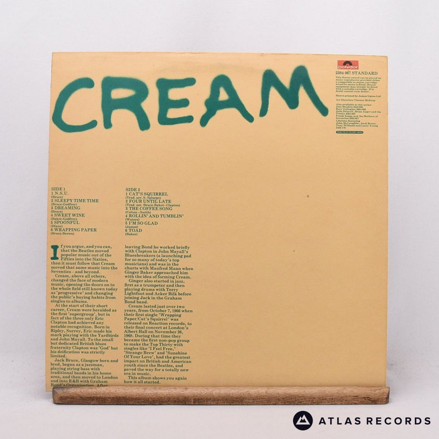 Cream - Cream - Reissue LP Vinyl Record - VG+/VG+