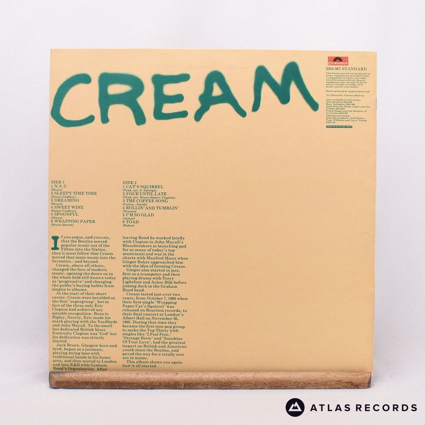 Cream - Cream - Reissue LP Vinyl Record - EX/EX