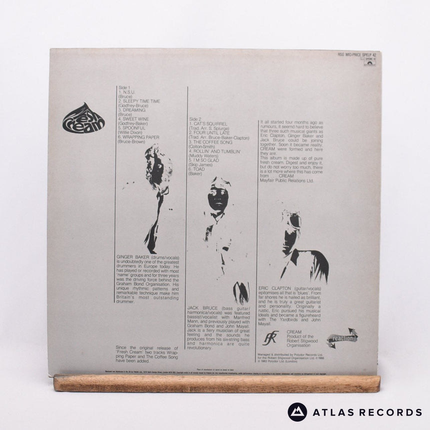 Cream - Fresh Cream - Reissue LP Vinyl Record - EX/EX