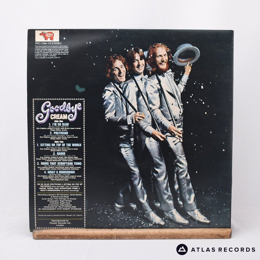 Cream - Goodbye - Reissue Gatefold LP Vinyl Record - VG+/VG+