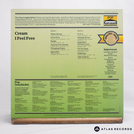 Cream - I Feel Free - LP Vinyl Record - EX/VG+