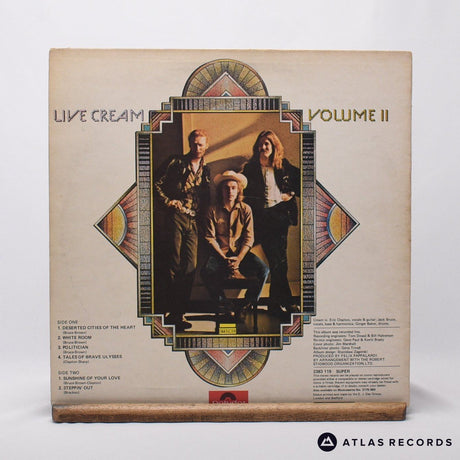 Cream - Live Cream Volume II - First Uk Press LP Vinyl Record - VG+/VG+