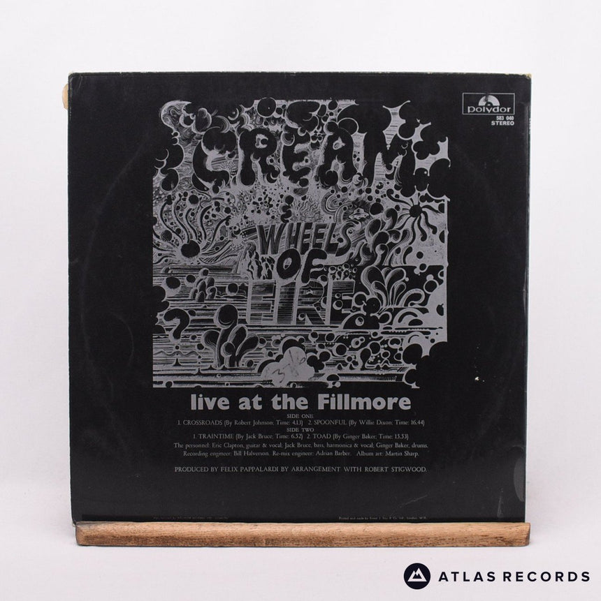 Cream - Wheels Of Fire - Live At The Fillmore - LP Vinyl Record - VG+/VG+