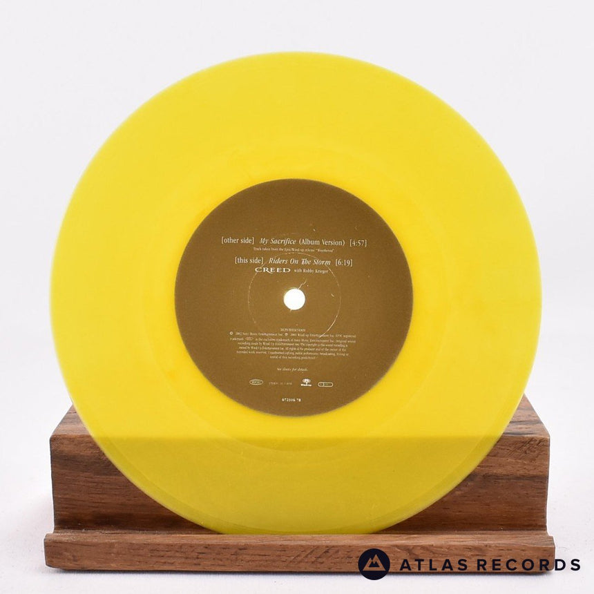 Creed - My Sacrifice - Yellow Limited Edition Numbered 7" Vinyl Record - NM/NM