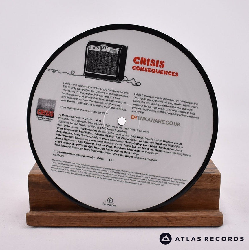 Crisis - Consequences - Limited Edition Picture Disc 7" Vinyl Record - NM