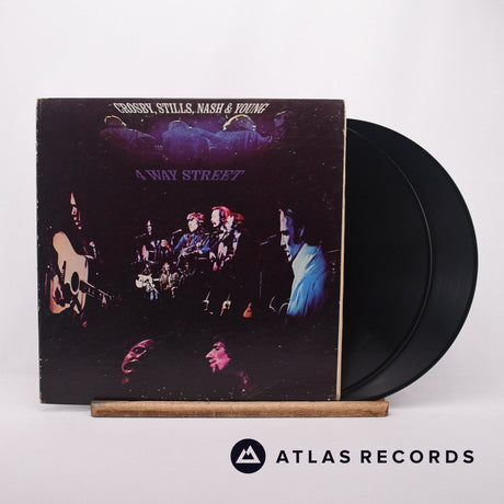 Crosby, Stills, Nash & Young 4 Way Street 2 x LP Vinyl Record - Front Cover & Record