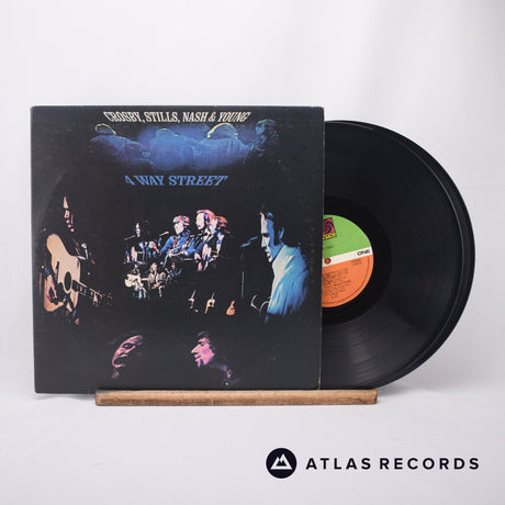Crosby, Stills, Nash & Young 4 Way Street 2 x LP Vinyl Record - Front Cover & Record