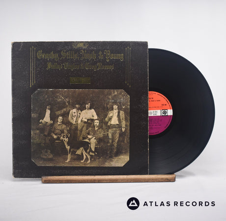 Crosby, Stills, Nash & Young Déjà Vu LP Vinyl Record - Front Cover & Record