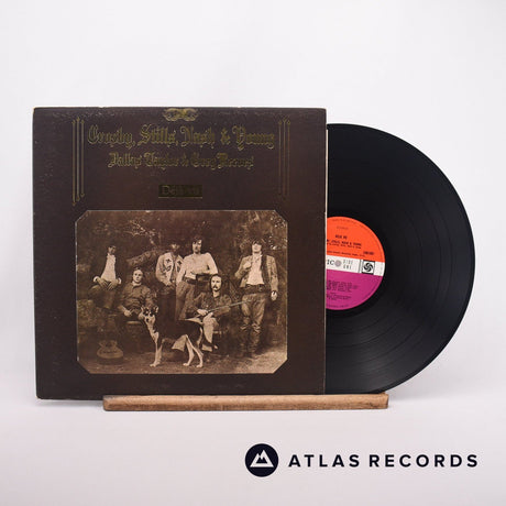 Crosby, Stills, Nash & Young Déjà Vu LP Vinyl Record - Front Cover & Record