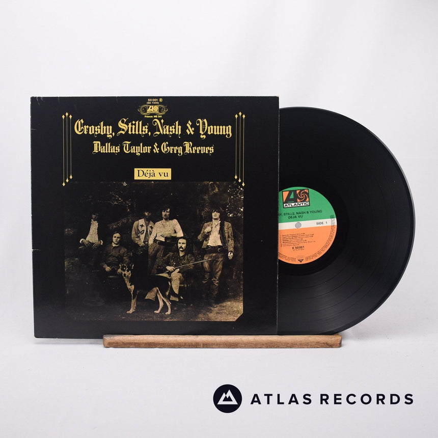 Crosby, Stills, Nash & Young Déjà Vu LP Vinyl Record - Front Cover & Record