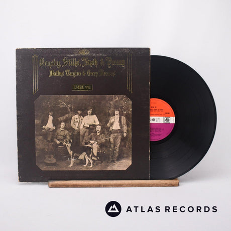 Crosby, Stills, Nash & Young Déjà Vu LP Vinyl Record - Front Cover & Record