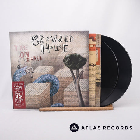 Crowded House Time On Earth 2 x LP Vinyl Record - Front Cover & Record