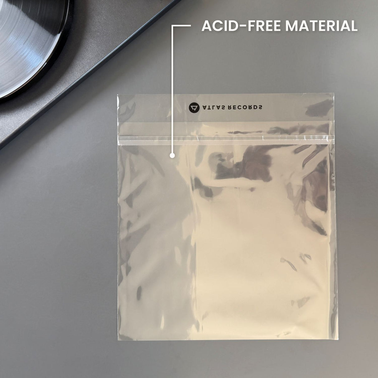 Crystal Clear Resealable Record Sleeves