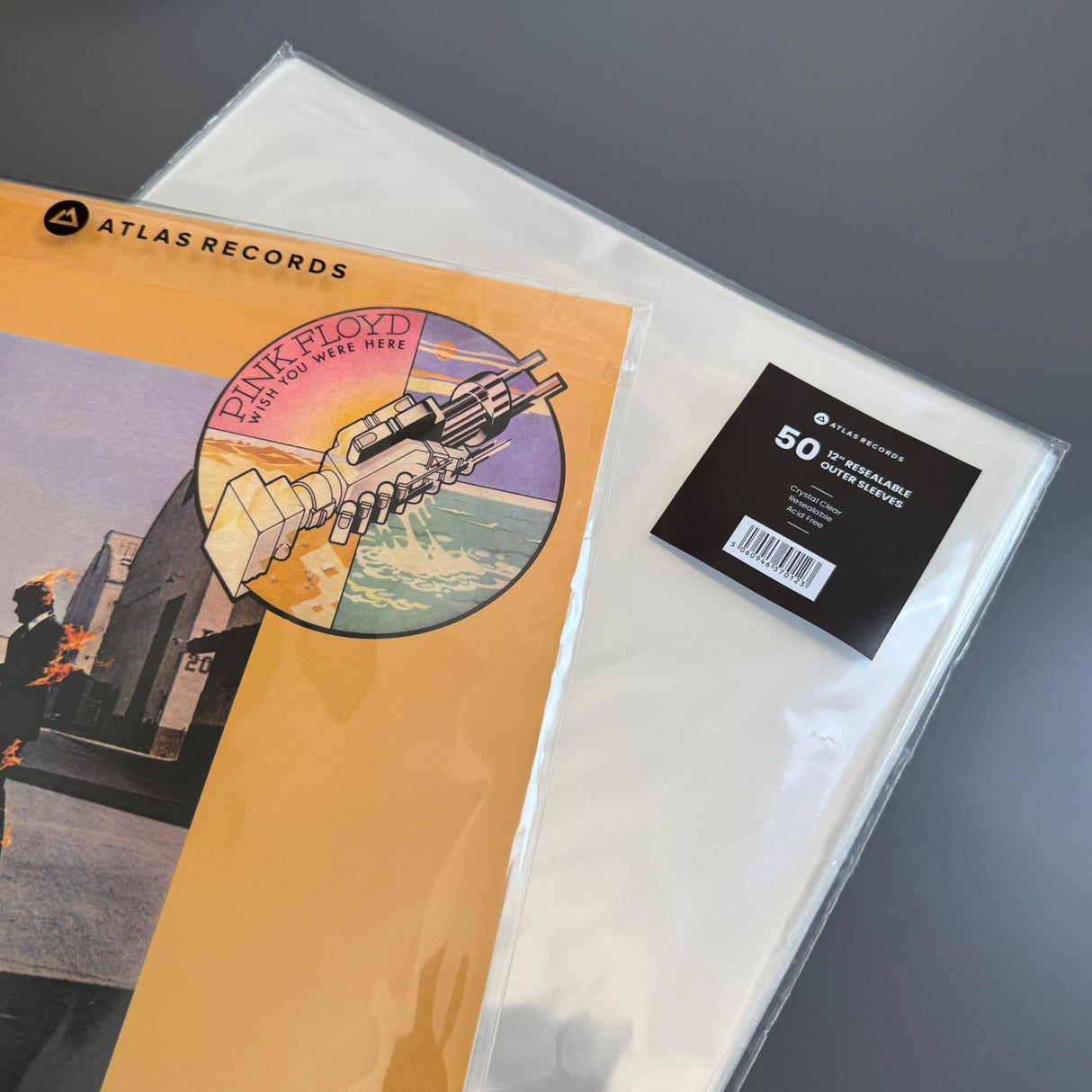 Crystal Clear Resealable Record Sleeves