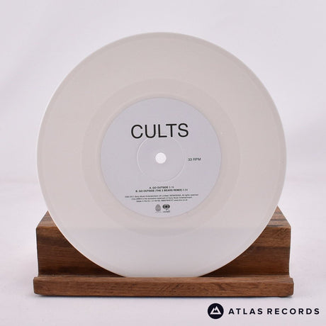 Cults - Go Outside - White Limited Edition Reissue 7" Vinyl Record - NM/NM