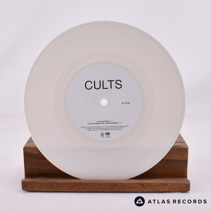 Cults - Go Outside - White Limited Edition Reissue 7" Vinyl Record - NM/NM
