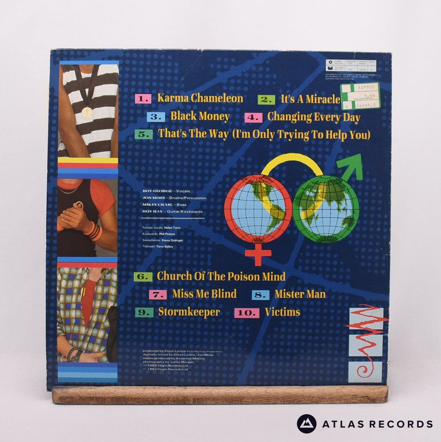 Culture Club - Colour By Numbers - Insert Lyric Sheet LP Vinyl Record - VG+/EX