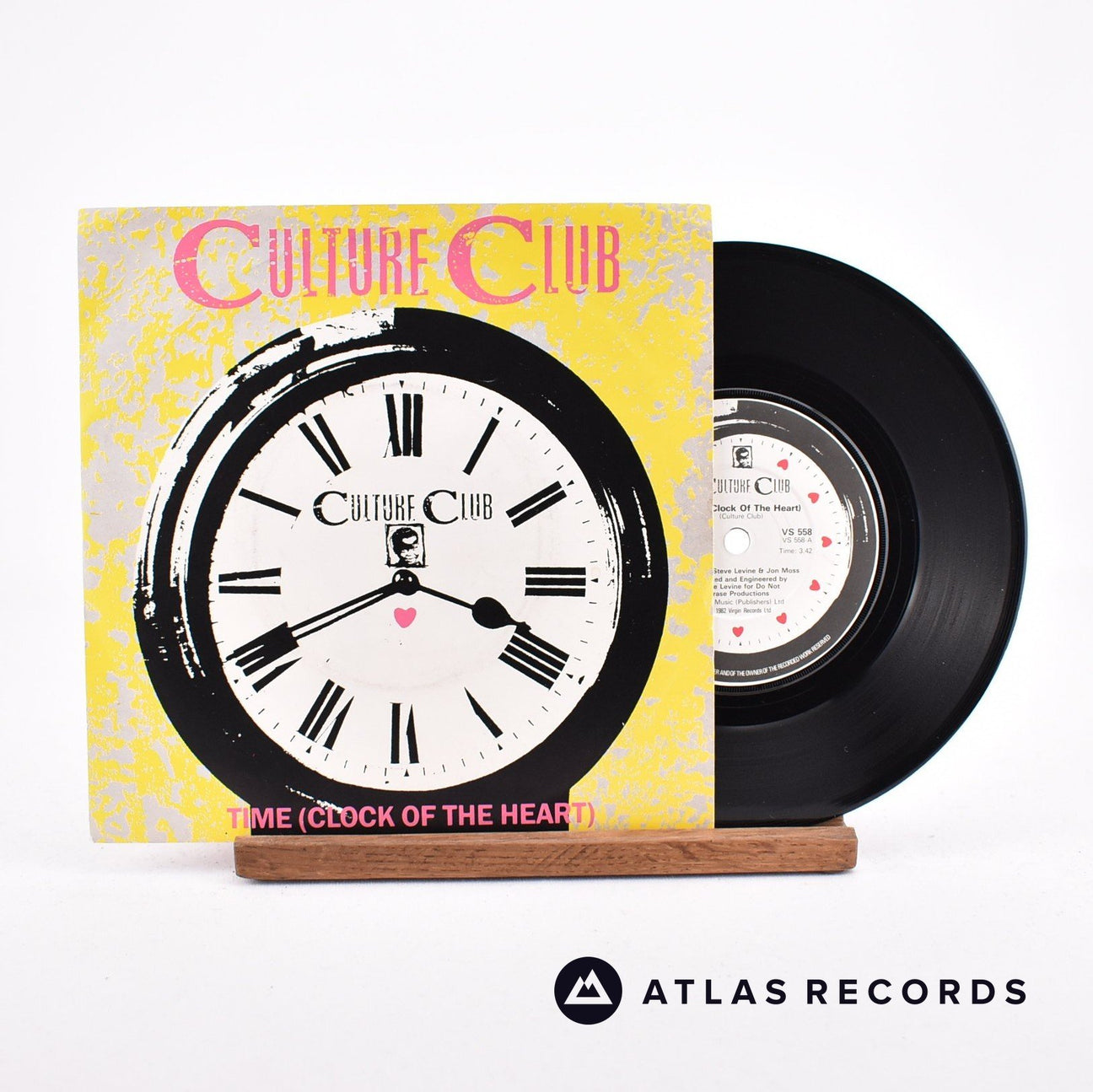 Culture Club Time (Clock Of The Heart) 7" Vinyl Record - Front Cover & Record