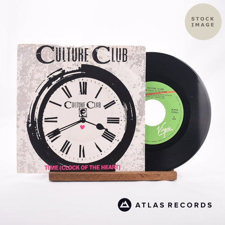 Culture Club Time (Clock Of The Heart) 7" Vinyl Record - Sleeve & Record Side-By-Side