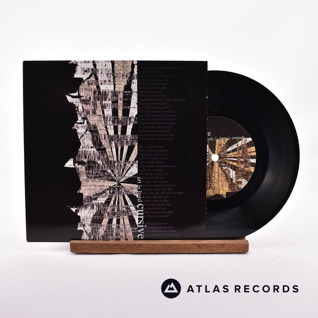 Cursive Art Is Hard 7" Vinyl Record - Front Cover & Record
