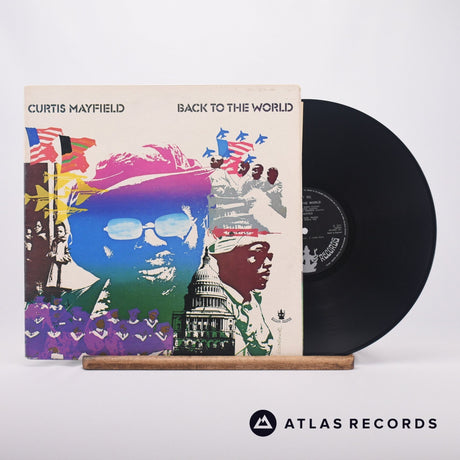 Curtis Mayfield Back To The World LP Vinyl Record - Front Cover & Record