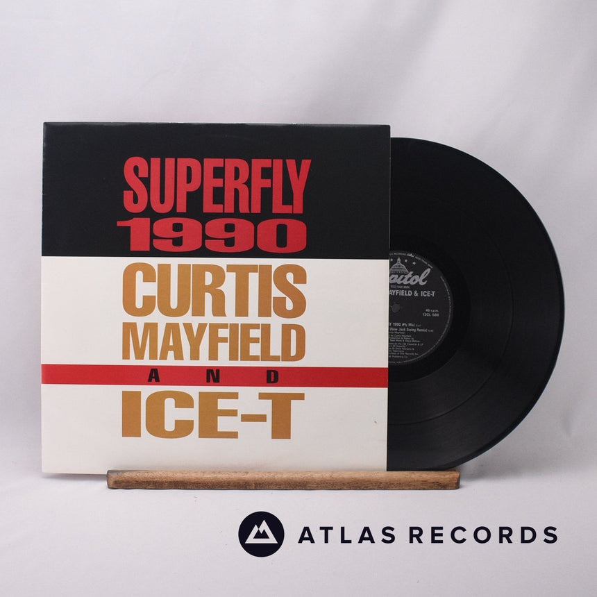 Curtis Mayfield Superfly 1990 12" Vinyl Record - Front Cover & Record