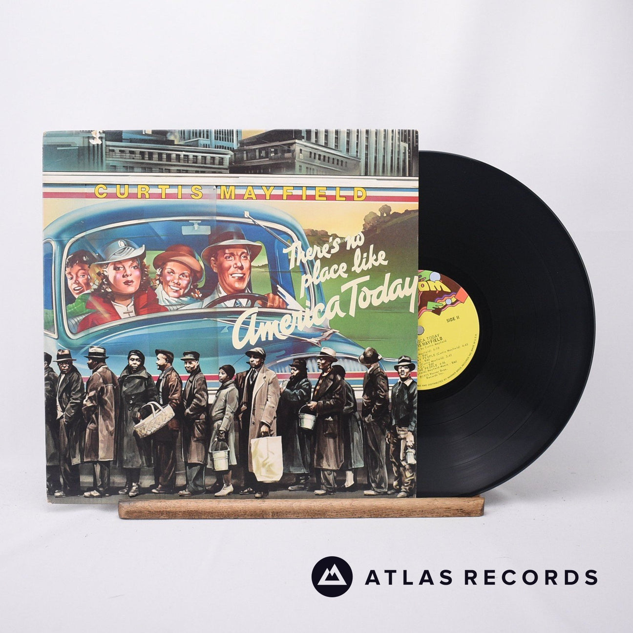 Curtis Mayfield There's No Place Like America Today LP Vinyl Record - Front Cover & Record