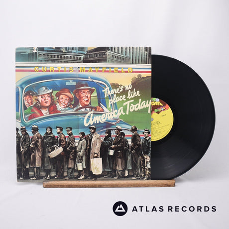 Curtis Mayfield There's No Place Like America Today LP Vinyl Record - Front Cover & Record